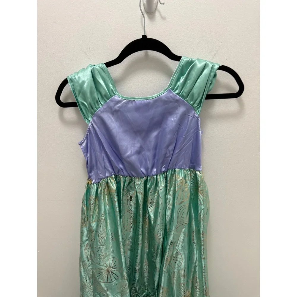 Disney Ariel The Little Mermaid Deluxe Nightgown Dress Girls Size 7/8